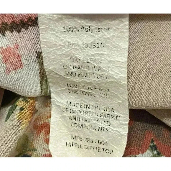 Show Me Your Mumu Blouse Womens Floral Bull Hippie Dippie Top Size Small - Picture 7 of 7